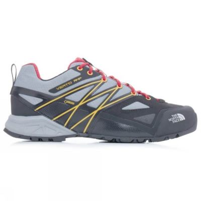 Zapatillas Running The North Face Verto Amp GTX Hombre - Gris / Amarillo - Chile HDX685794